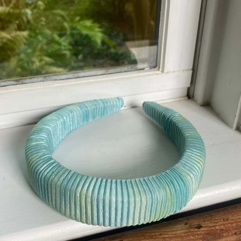 Urban Outfitters Tie Dye Pleated Padded Headband